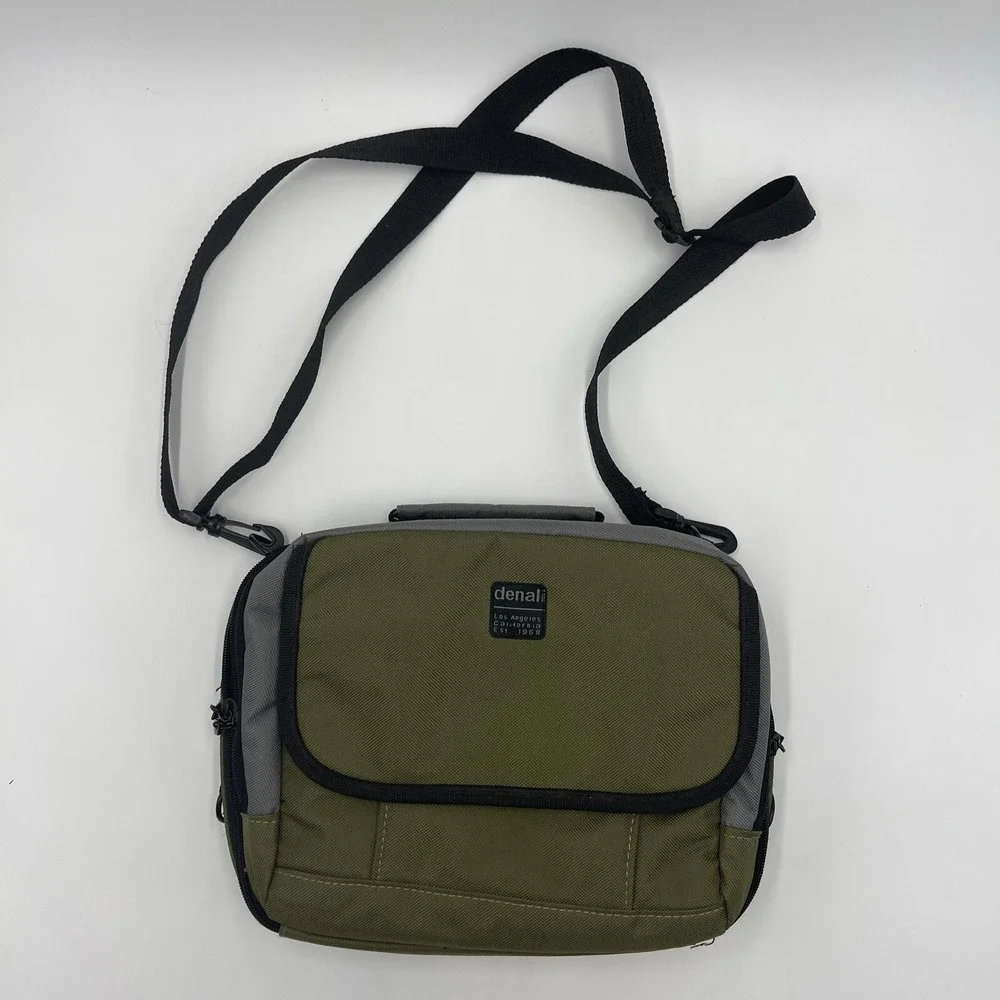 Denali‎ Green Gray Tech Bag With Strap